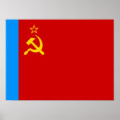 Soviet Russia Flag, USSR, CCCP, Communism, Lenin Poster (Voorkant)
