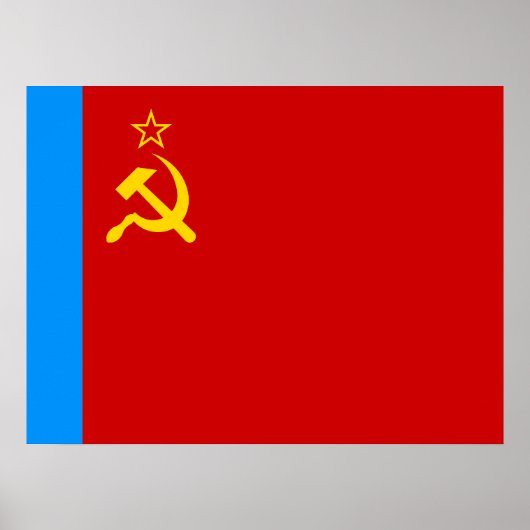 Soviet Russia Flag, USSR, CCCP, Communism, Lenin Poster (Voorkant)