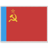 Soviet Russia Flag, USSR, CCCP, Communism, Lenin Sticker (Voorkant)