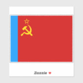 Soviet Russia Flag, USSR, CCCP, Communism, Lenin Sticker (Vel)