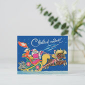 Soviet Santa Coming in Chariots, Happy New Year Briefkaart (Staand voorkant)