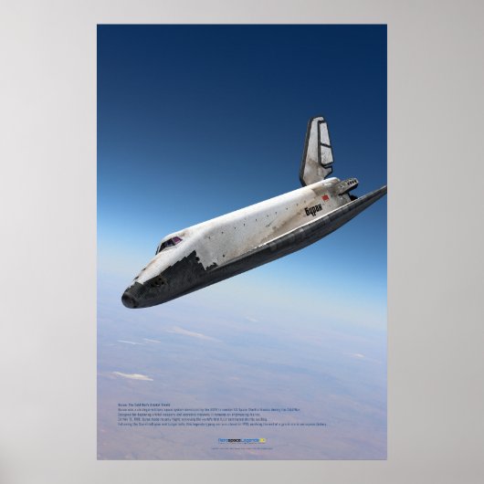 Soviet Space Icon: Buran Reentry Poster (Voorkant)