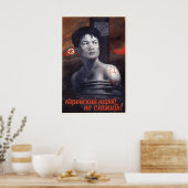 Soviet support poster The Korean people will not (Keuken)