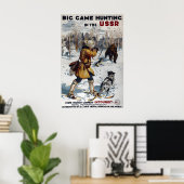 Soviet Unie Reisposter Grote Jacht in Poster (Thuiskantoor)
