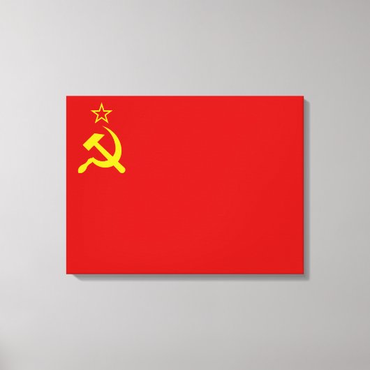 Soviet Union Flag, USSR, CCCP, Communism, Lenin Canvas Afdruk (Voorkant)
