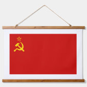 Soviet Union Flag, USSR, CCCP, Communism, Lenin Hangend Wandkleed (Voorkant)
