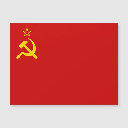 Soviet Union Flag, USSR, CCCP, Communism, Lenin Magnetische Uitnodiging (Voorkant)