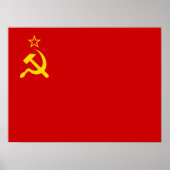 Soviet Union Flag, USSR, CCCP, Communism, Lenin Poster (Voorkant)