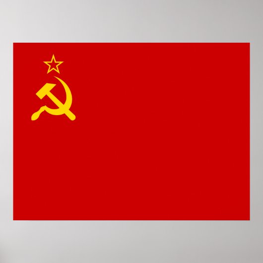 Soviet Union Flag, USSR, CCCP, Communism, Lenin Poster (Voorkant)