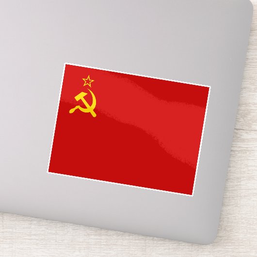 Soviet Union Flag, USSR, CCCP, Communism, Lenin Sticker (Detail)