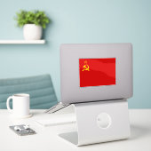 Soviet Union Flag, USSR, CCCP, Communism, Lenin Sticker (Laptop op bureau)