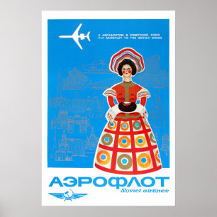 Sovjet Airlines. Poster