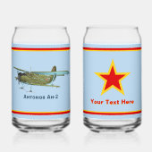 Sovjet Antonov An-2 Biplane Blikvorm Glas (Voorkant)