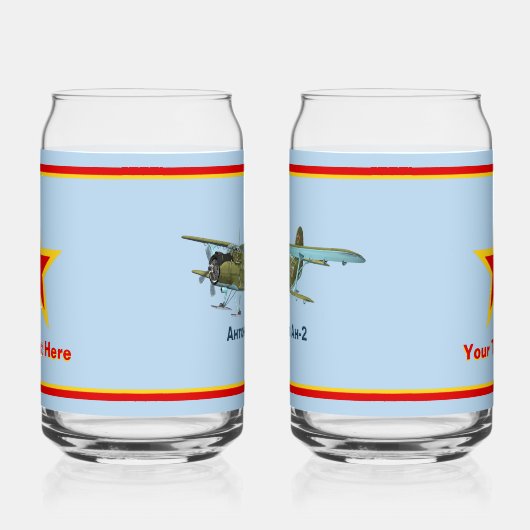 Sovjet Antonov An-2 Biplane Blikvorm Glas (Rechts)