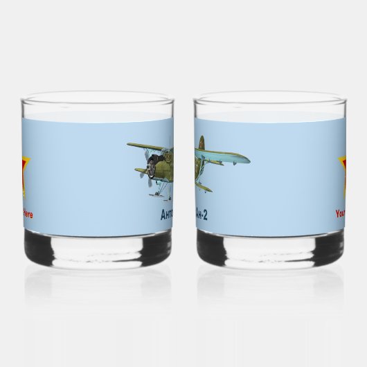 Sovjet Antonov An-2 Biplane Whisky Glas (Rechts)
