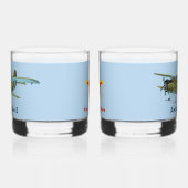 Sovjet Antonov An-2 Biplane Whisky Glas (Links)