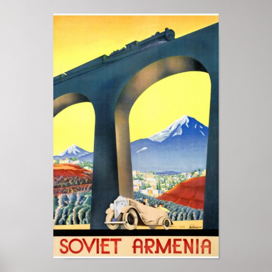 Sovjet - Armenië - Poster voor reizen teruggezet (Voorkant)