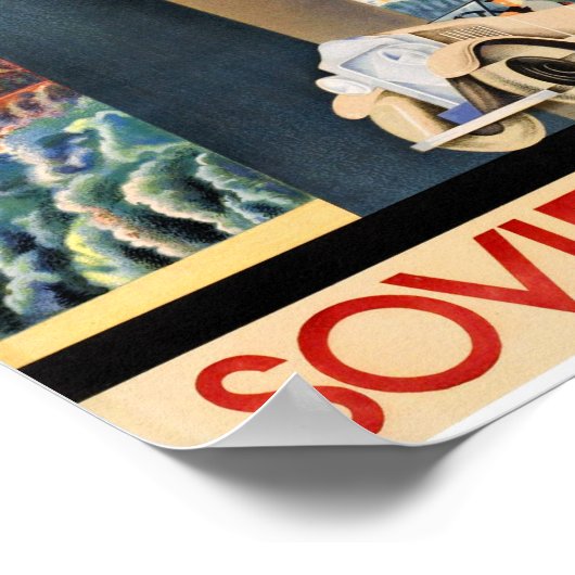 Sovjet - Armenië - Poster voor reizen teruggezet (Hoek)