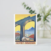 Sovjet Armenië Spoorbrug Briefkaart (Staand voorkant)