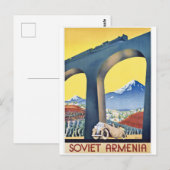 Sovjet Armenië Spoorbrug Briefkaart (Voorkant / Achterkant)