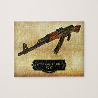 Sovjet Assault Rifle AK-47 Pistool Print Legpuzzel