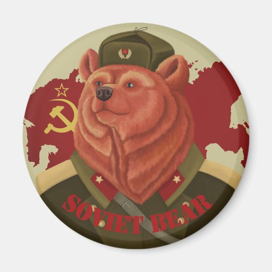 Sovjet-Beer Magneet (Voorkant)