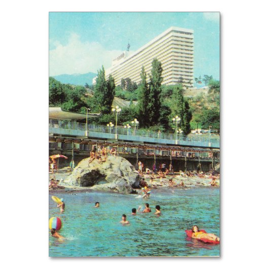 Sovjet-briefkaart Hotel Yalta (1979) Kaart (Voorkant)