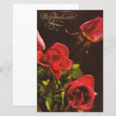 Sovjet-briefkaart met bloemen (Voorkant / Achterkant)