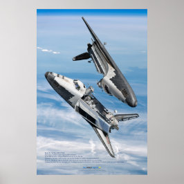 Sovjet Buran Spaceshuttle rendez-vous poster