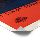 Sovjet Centraal-Azië Intourist Reisposter – Poster (Hoek)