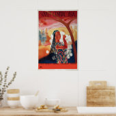 Sovjet Centraal-Azië Intourist Reisposter – Poster (Keuken)