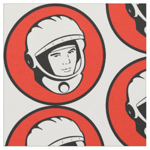 Sovjet Cosmonaut Cotton Fabric Stof