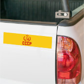 Sovjet-Crest en Sickle CCCP Bumpersticker (Op Truck)