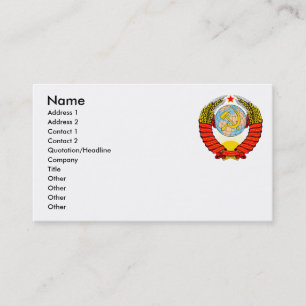 Sovjet-Embleem Visitekaartje