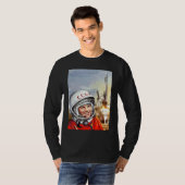 Sovjet Gagarin Kosmonaut Ruimteprogramma Vintage C T-shirt (Voorkant volledig)