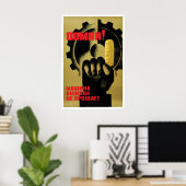 Sovjet Gezondheid & Veiligheid Poster Onthoud! Mac (Thuiskantoor)