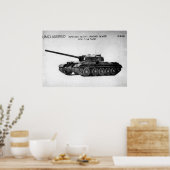 Sovjet HoofdGevechtstank t-54 Poster (Keuken)