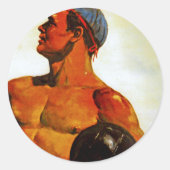  Sovjet Hunk Ronde Sticker (Voorkant)