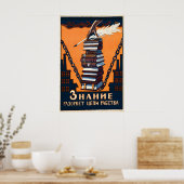 Sovjet jaren 20 Poster Kennis zal de (Keuken)