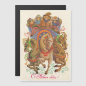 Sovjet kaart met het Nieuwjaars cavalerie (Voorkant / Achterkant)