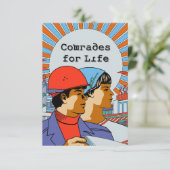Sovjet-kameraden voor het leven kaart (Staand voorkant)