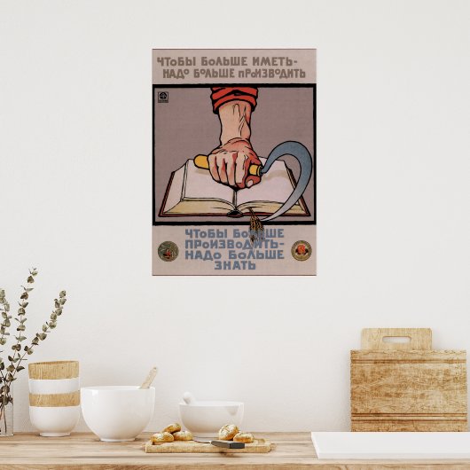  Sovjet Kennis Wijsheid Poster (Keuken)
