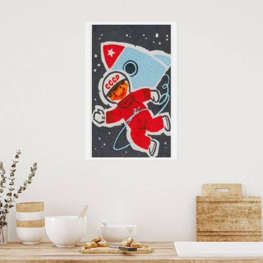 Sovjet Kind Astronaut - Matchbox Print (Keuken)