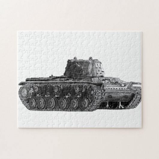 Sovjet KV1-tank Legpuzzel (Horizontaal)