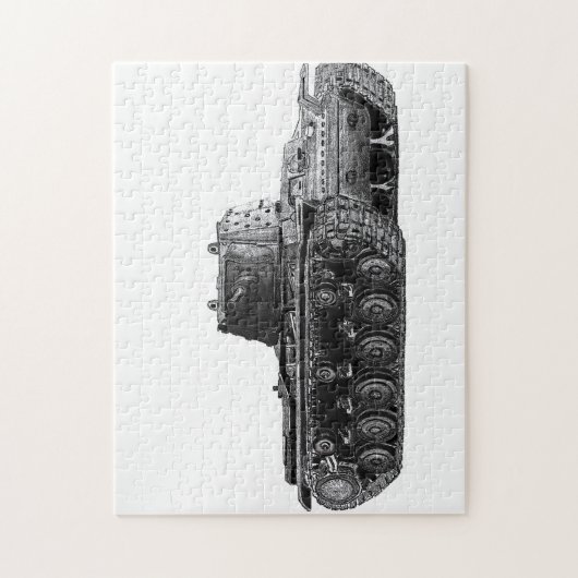 Sovjet KV1-tank Legpuzzel (Verticaal)