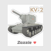 Sovjet KV-2 Tank Sticker (Vel)