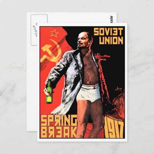 Sovjet-lentepauze 1917 Briefkaarten (Voorkant / Achterkant)