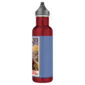 Sovjet-luchtmacht propaganda-kunst op waterflesje waterfles  (Rechts)