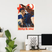 Sovjet marinewervingsaffiche WW2 Rode Leger Poster (Thuiskantoor)