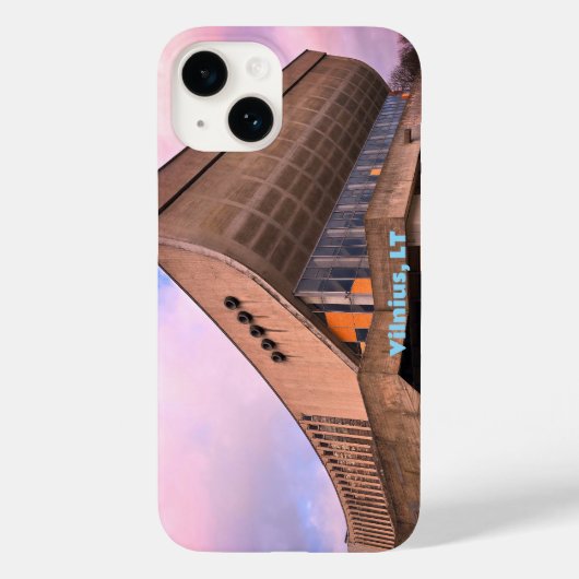 Sovjet Moderne Architectuur - Vilnius, Litouwen Case-Mate iPhone Case (Achterkant)